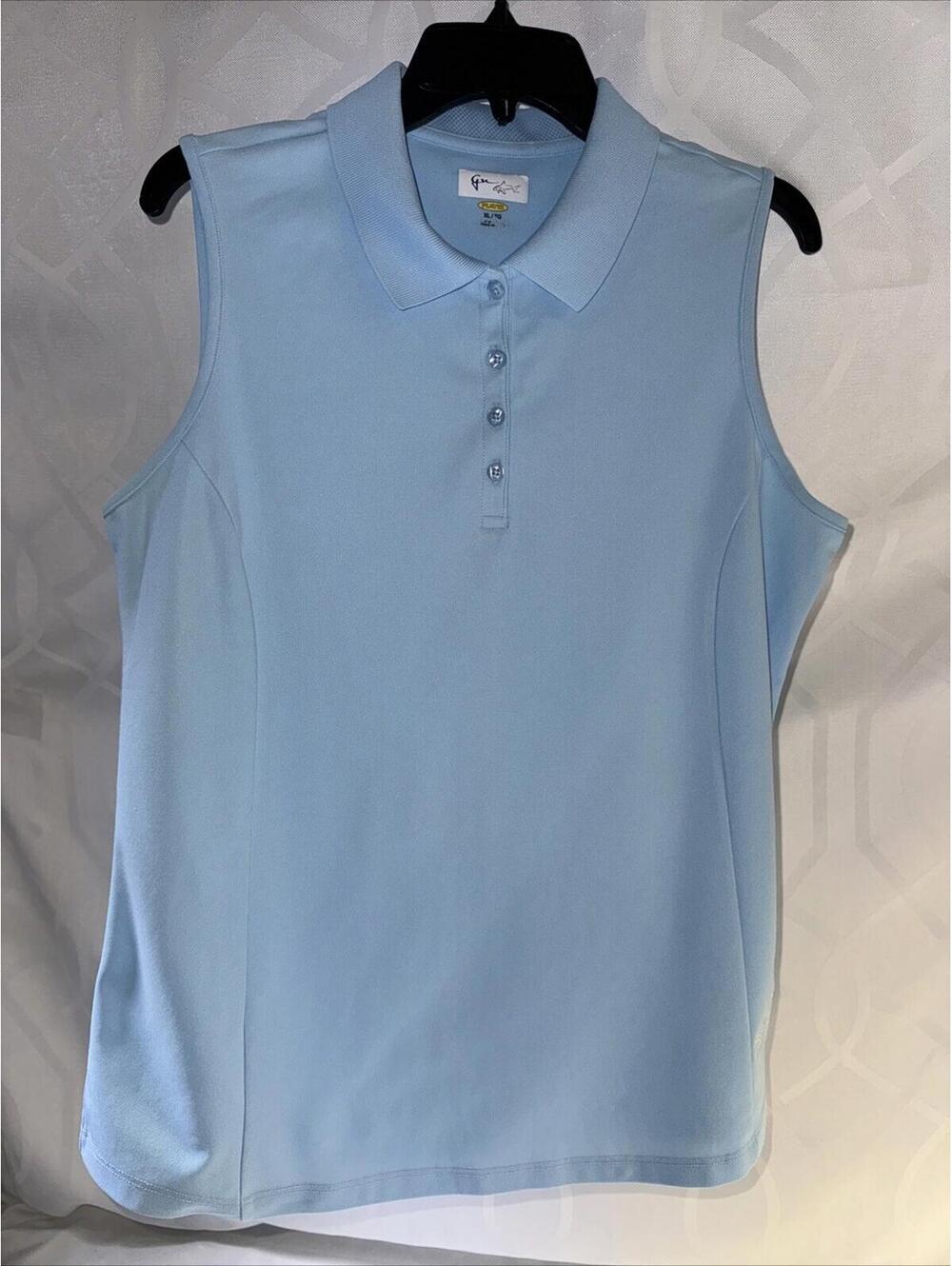 Guy Harvey Womens Golf Polo Shirt Sleeveless Blue Tennis Tank XL Athletic